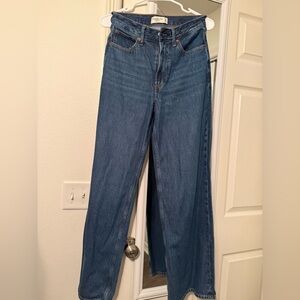 Abercrombie Wide Leg High Rise Jeans